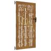 vidaXL Port&atilde;o de jardim 85x175 cm a&ccedil;o corten design bambu
