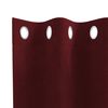 vidaXL Cortinas opacas 2 pcs Vinho Vermelho 140 x 225 cm Veludo