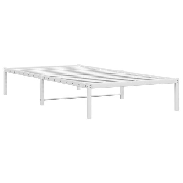 vidaXL Estrutura de cama 100x190 cm metal branco