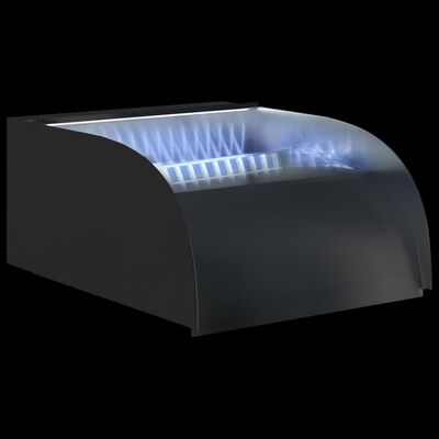 vidaXL Cascata com luzes LED 30x34x14 cm aço inoxidável 304