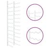 vidaXL Garrafeira de parede para 36 garrafas 2 pcs ferro branco