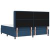 vidaXL Cama Box com colch&atilde;o com cabeceira Azul 200 x 200 cm tecido