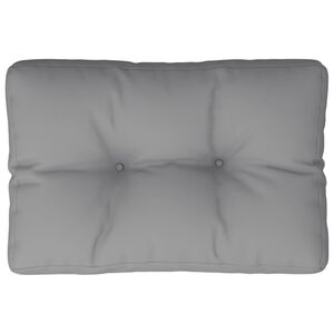 vidaXL Almofad&atilde;o para paletes 50x40x12 cm tecido cinzento