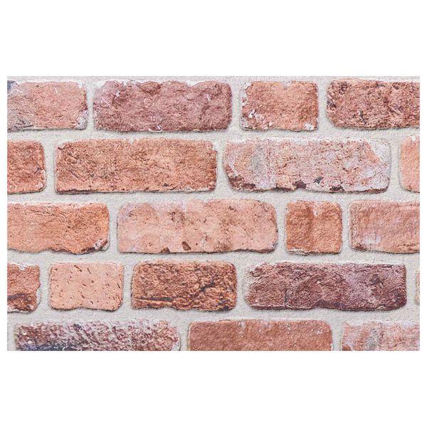 vidaXL Pain&eacute;is de parede 10 pcs Vermelho 100 x 50 cm Espuma EPS