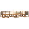 vidaXL Conjunto de Sof&aacute;s para Exterior 9 pcs Natural