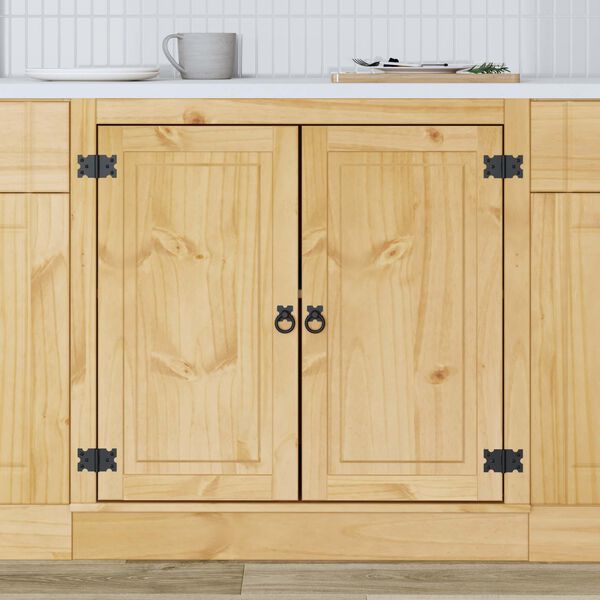 vidaXL Arm&aacute;rio com prateleira SKI Castanho Mel 80 x 46 x 81,5 cm