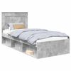 vidaXL Estrutura da Cama com cabeceira Concreto 90 x 200 cm