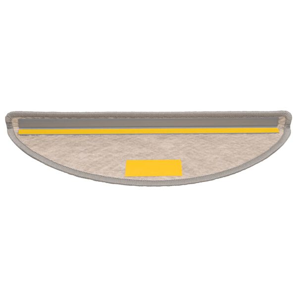 vidaXL Tapetes escada adesivos aspeto sisal 30 pcs 56x17x3cm platina