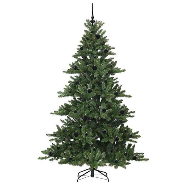 vidaXL &Aacute;rvore de Natal Articulada Artificial Verde 210 cm PVC e A&ccedil;o