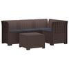 vidaXL Sof&aacute; de Jardim para 4 Pessoas com Almofadas Estilo Rattan PP