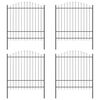 vidaXL Cerca para Jardim WOERDEN 4 unid. 170 x 215 cm Cinzeto