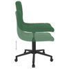 vidaXL Cadeiras de jantar giratorias 2 pcs veludo verde-escuro