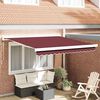 vidaXL Toldo retrátil manual 300x250 cm bordô