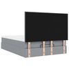 vidaXL Estrutura de cama otomana com colchão 140x190 cm cinzento claro