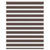 vidaXL Cortina Zebra 140,9x175 cm, Largura do tecido 136,7 cm, cor caf&eacute;