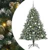 vidaXL &Aacute;rvore de Natal Artificial Verde 180 cm PVC, Pl&aacute;stico e A&ccedil;o
