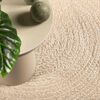 vidaXL Tapete ZIZUR bege 200x200 cm aspeto de juta interior e exterior