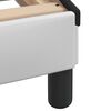 vidaXL Estrutura de cama com LED sem colch&atilde;o Zadar 80x200 cm branco/preto