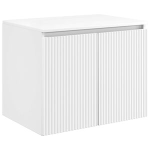vidaXL Gabinete de Banheiro Suspenso Branco 62,5 x 44,5 x 50 cm