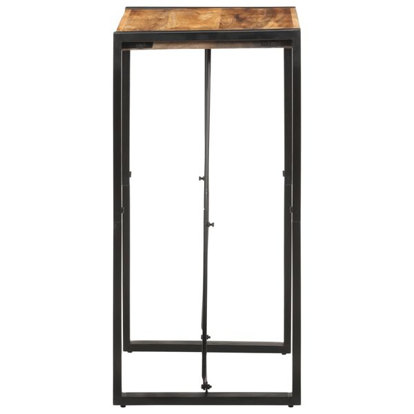 VidaXL Mesa de bar 60x55x110 cm madeira de mangueira &aacute;spera maci&ccedil;a