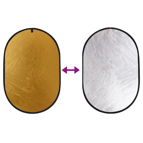 vidaXL Kit de est&uacute;dio fotogr&aacute;fico com conjunto de fundo/mesa/refletor