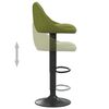 vidaXL Bancos de bar 2 pcs veludo verde-claro