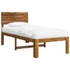 vidaXL Estrutura de Cama de Solteiro com Cabeceira ROSTOCK Natural