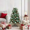 vidaXL &Aacute;rvore de Natal Artificial Verde 120 cm PVC, Metal e Pl&aacute;stico