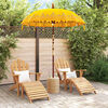 vidaXL Parasol Balin&ecirc;s Amarelo 185 x 185 x 260 cm