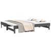 vidaXL Sof&aacute;-cama de puxar 2x(90x200) cm pinho maci&ccedil;o cinza