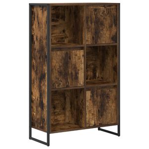 vidaXL Gabinete de Livros Carvalho Fum&ecirc; 68 x 30 x 108,5 cm