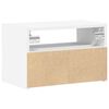 vidaXL Mesa de cabeceira de parede 45x26x28,5 cm branco