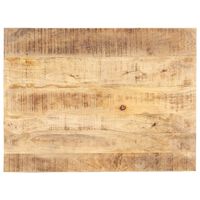 vidaXL Tampo de mesa madeira de mangueira maciça 15-16 mm 70x60 cm