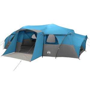 vidaXL Barraca Familiar com Cobertura Imperme&aacute;vel Azul Para 18 Pessoas
