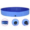 vidaXL Piscina para c&atilde;es dobr&aacute;vel 200x30 cm PVC azul