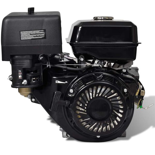 vidaXL Motor a gasolina 15 CV 11 kW preto