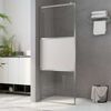 vidaXL Divis&oacute;ria de chuveiro 80x195 cm vidro semiopaco ESG