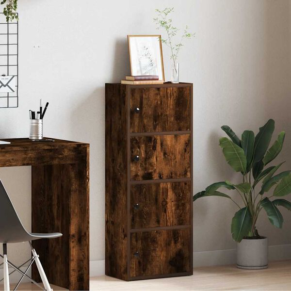 vidaXL Estante 40x24x102 cm derivados de madeira carvalho fumado