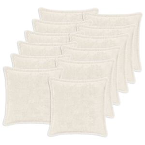 vidaXL Capa almofada 12 unid. HOUTEN Branco 40 x 40 cm