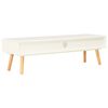 vidaXL Móvel de TV 120x35x35 cm madeira de pinho maciça branco