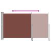 vidaXL Toldo lateral retr&aacute;til para p&aacute;tio 140x300 cm castanho