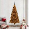 vidaXL &Aacute;rvore de Natal com 300 LEDs com suporte Ouro 210 cm PET