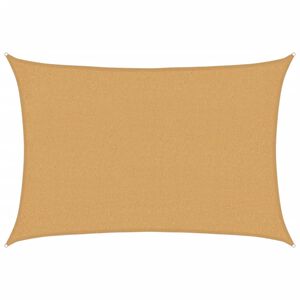 vidaXL Para-sol estilo vela retangular 160 g/m&sup2; 2x2,5 m PEAD areia