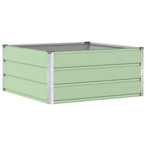 vidaXL Floreira Verde Pastel 100 x 100 x 45 cm A&ccedil;o