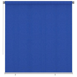 vidaXL Estore de rolo para exterior 225 (L) x 230 (A) cm azul HDPE