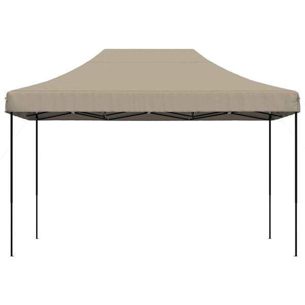 vidaXL Tenda de Festa Cinzento-acastanhado 279 x 410 x 315 cm