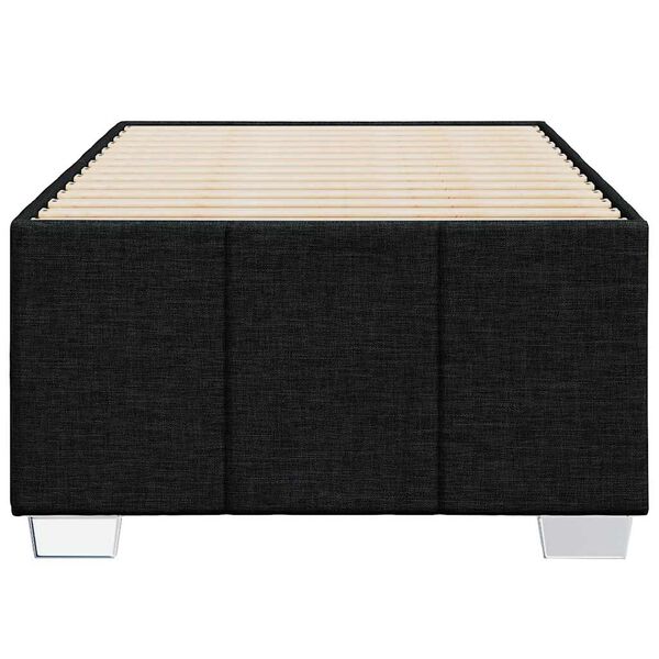 vidaXL Estrutura de cama sem colch&atilde;o 100x200 cm tecido preto
