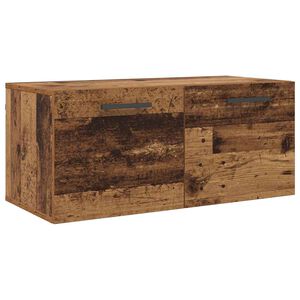 vidaXL Arm&aacute;rio de Parede Madeira antiga 80 x 36.5 x 35 cm