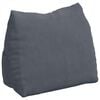 vidaXL Travesseiro para Costas Cinza Escuro 60 x 20 x 50 cm