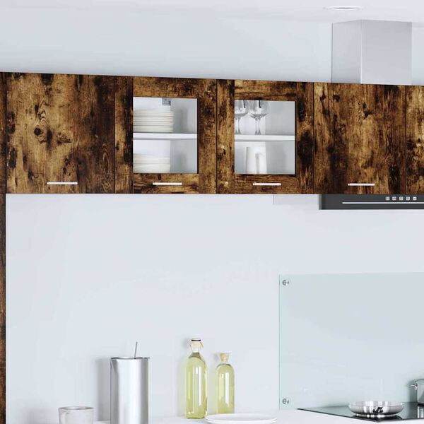 vidaXL Arm&aacute;rio suspenso com porta Carvalho Defumado 40 x 31 x 40 cm